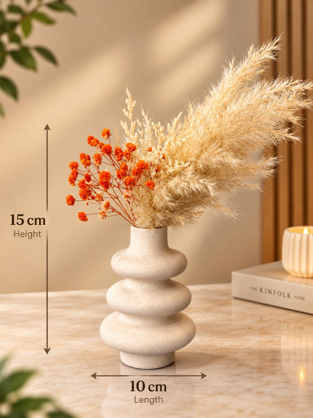 WhatsApp Image 2026-09-07 at 1.23.41 AM Ceramic Triple Gourd Stacked Vase - 15cm - Image 1