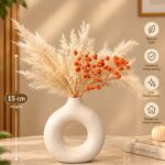 Ceramic Donut Ring Vase - 15cm